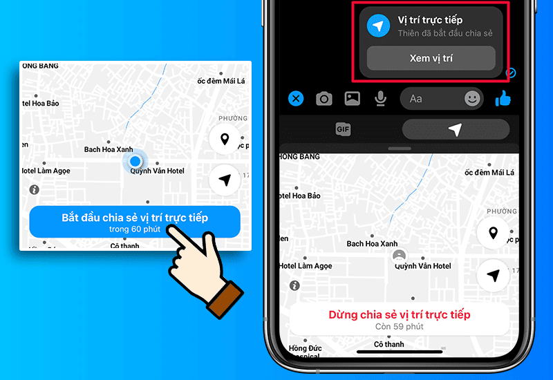 cách cài định vị trên iphone