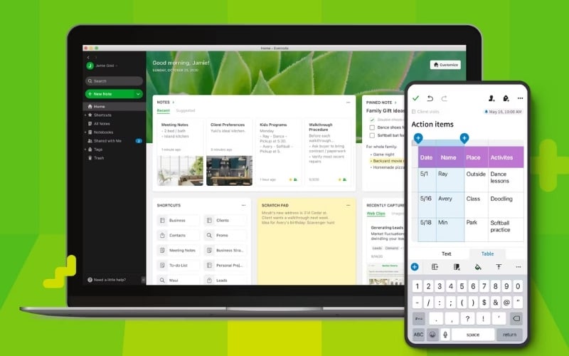 Ứng dụng ghi chú Evernote