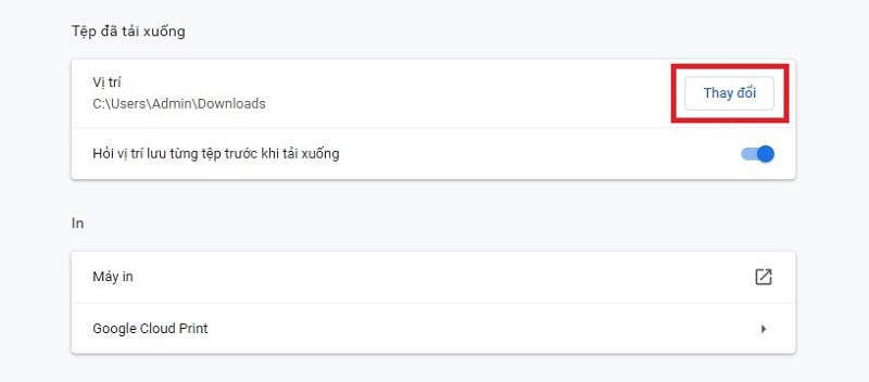 Đừng để ổ C bị lấp đầy theo thời gian, hướng dẫn ép Chrome hỏi vị trí tải xuống trước khi download