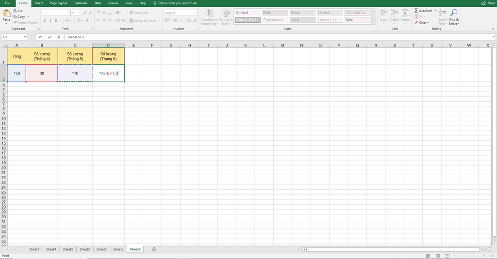 GEARVN-Cách sử dụng hàm trừ trong Excel hiệu quả 2024