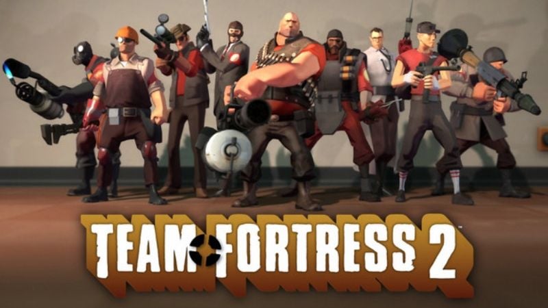 Team Fortress 2 nổi bật với lối chơi bắn súng đồng đội sôi động, 9 lớp nhân vật đa dạng và phong cách hài hước