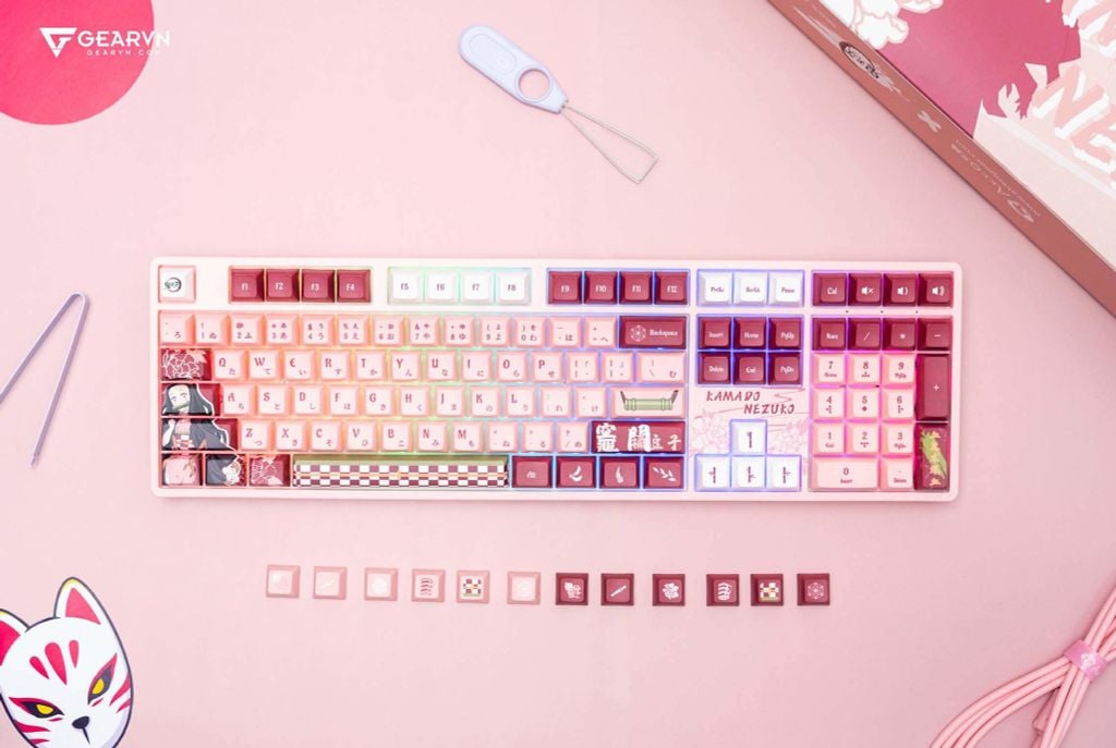 GEARVN - Bàn phím AKKO 5108B Plus Demon Slayer Kamado Nezuko