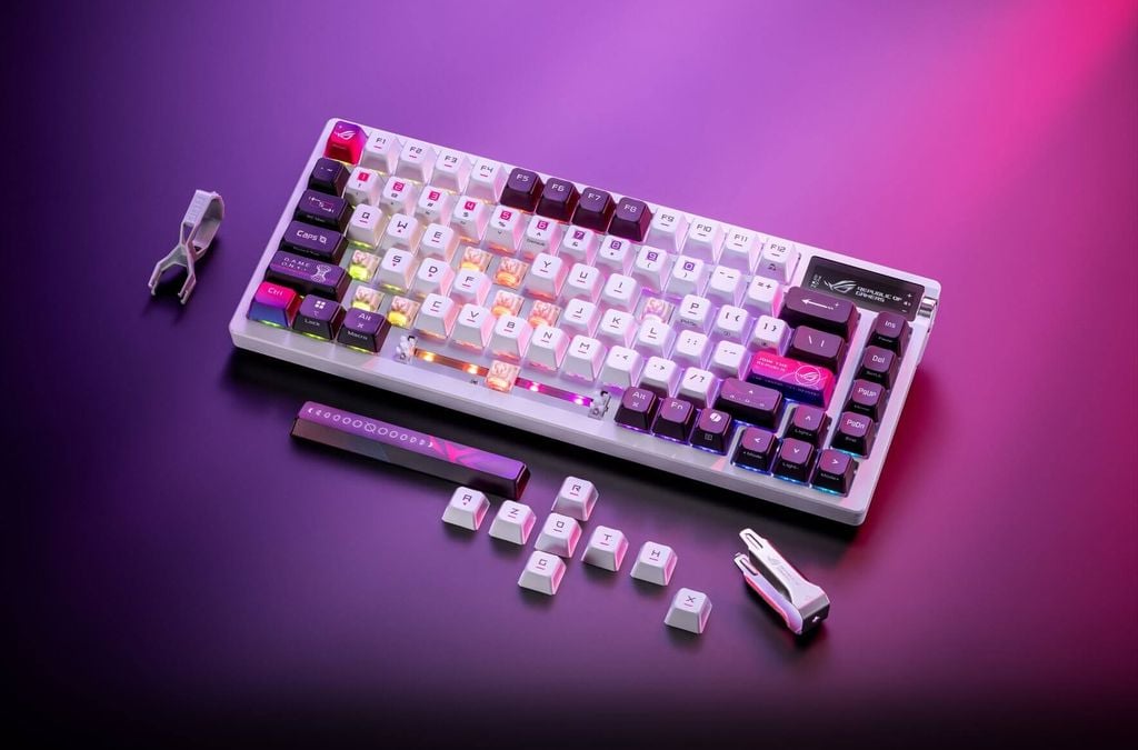 GEARVN - Bàn phím ASUS M704 ROG AZOTH X NX Snow V2 Switch