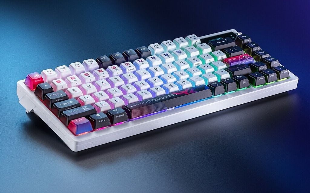 GEARVN - Bàn phím ASUS M704 ROG AZOTH X NX Snow V2 Switch