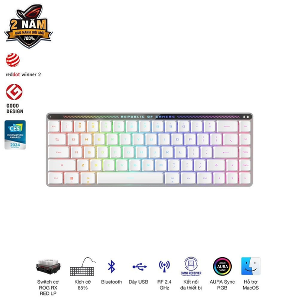 bàn phím cơ Asus ROG Falchion RX Low Profile Red Switch