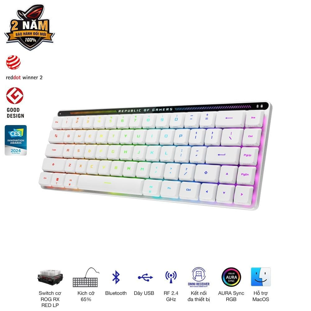 bàn phím cơ Asus ROG Falchion RX Low Profile Red Switch