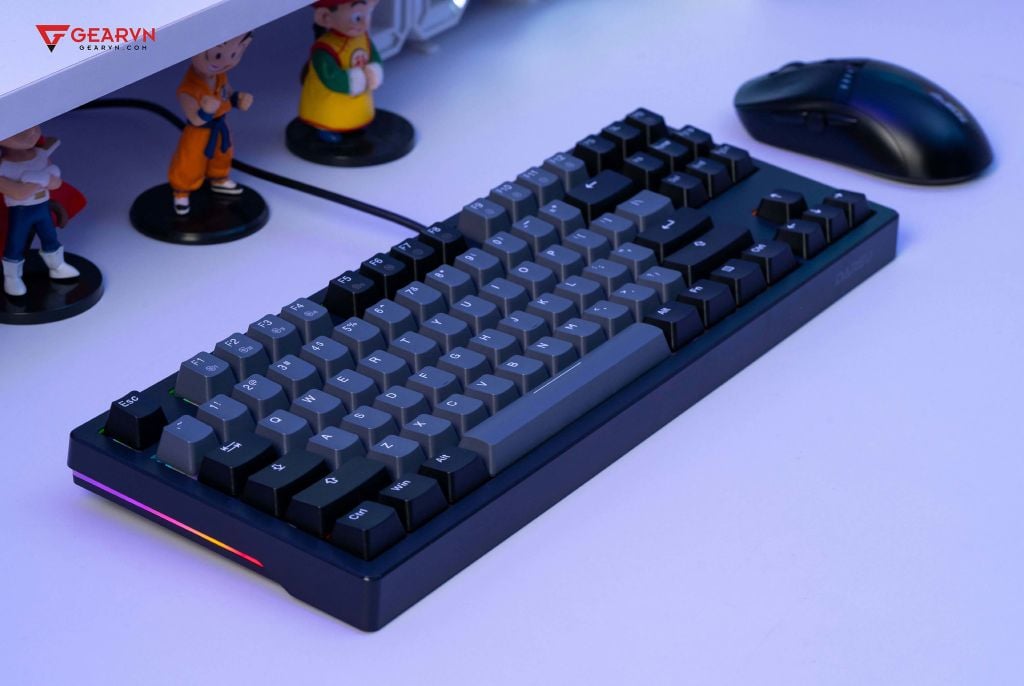 GEARVN - Bàn phím cơ Gaming DAREU EK87 v2 Gray Black Dream Switch