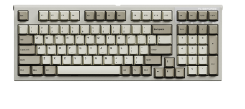 GEARVN - Bàn phím FL-Esports FL980CPS Retro Grey Kailh Box Red