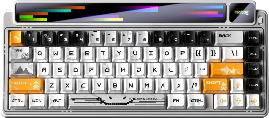 GEARVN - Bàn phím Leobog AMG65 TM (Trắng/ Jadeite switch) AMG6502
