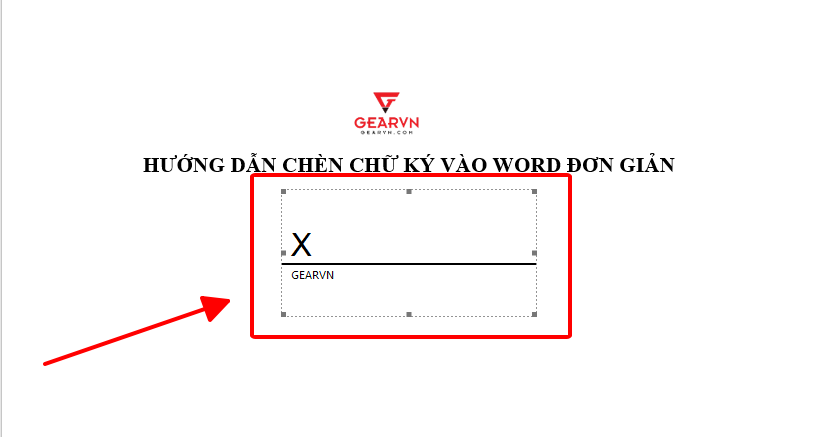 GEARVN - Chèn chữ ký vào Word bằng thanh công cụ