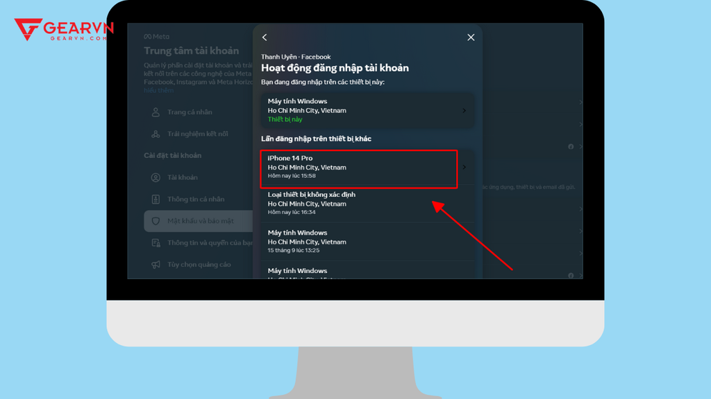 GEARVN - Cách đăng xuất Messenger trên máy tính bằng tài khoản Facebook