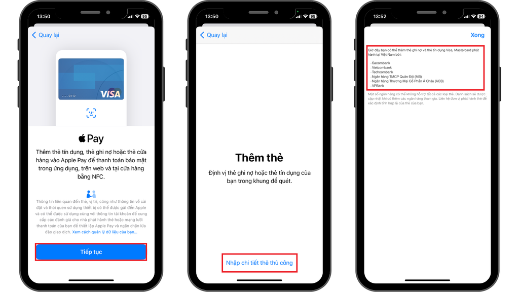 GEARVN - Cách thêm tài khoản ngân hàng sử dụng Apple Pay