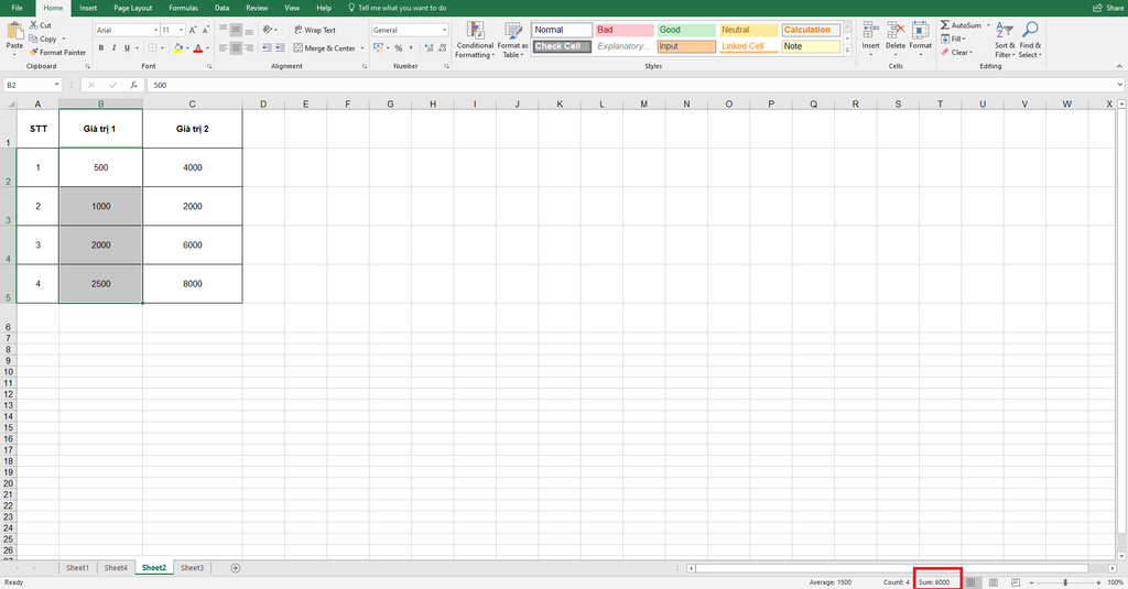 GEARVN-Cách tính tổng trong Excel hiệu quả và nhanh chóng