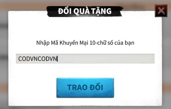 Nhập code trong Call of Dragons - GEARVN