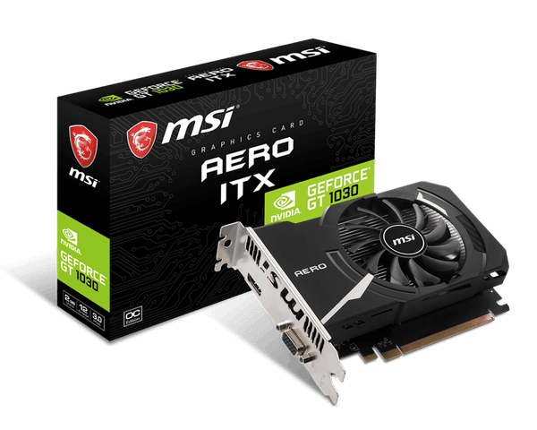 Card màn hình MSI GeForce GT 1030 AERO ITX 2GD4 OCV1