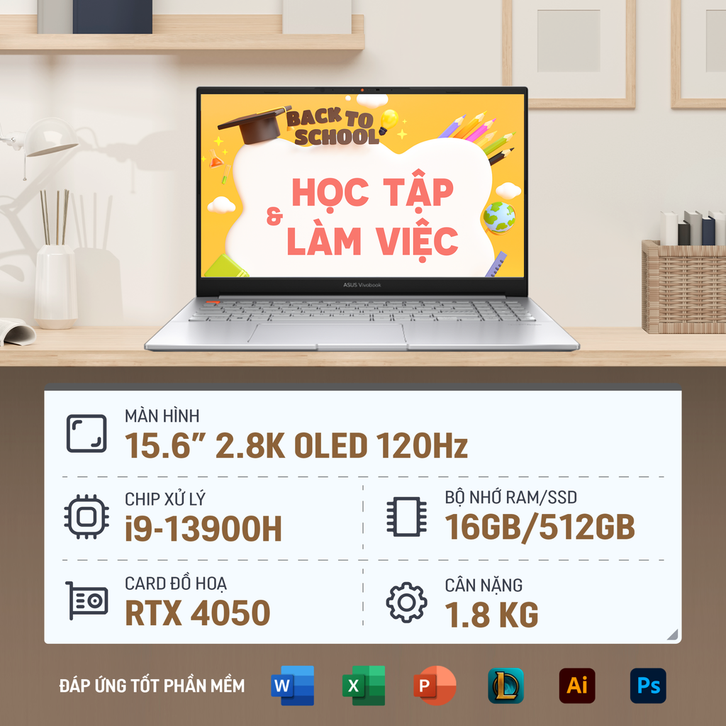 GEARVN - Laptop ASUS VivoBook Pro 15 OLED K6502VU MA090W