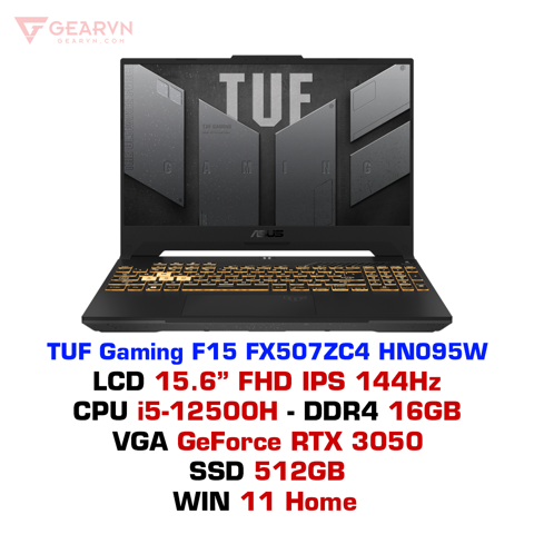 GEARVN - Laptop gaming ASUS TUF Gaming F15 FX507ZC4 HN095W