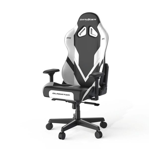 GEARVN - Ghế DXRacer Gladiator-GB001-PVC-Black&White-L (GC/LGB001LTC/NW)