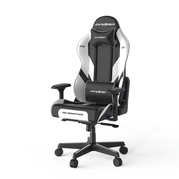 GEARVN - Ghế DXRacer Gladiator-GB001-PVC-Black&White-L (GC/LGB001LTC/NW)