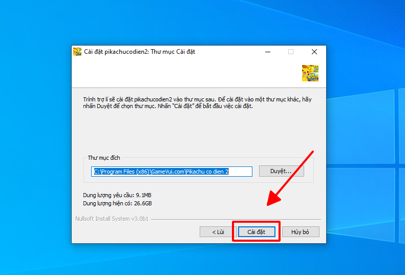 GEARVN - Hướng dẫn cài đặt game Pikachu PC cổ điển