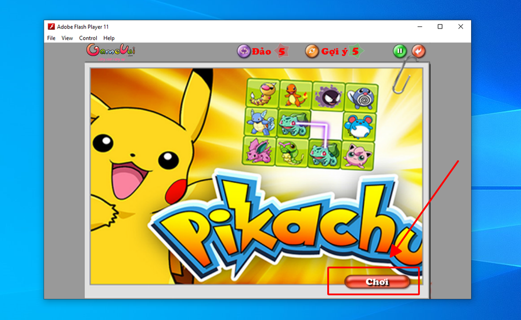 GEARVN - Hướng dẫn cài đặt game Pikachu PC cổ điển