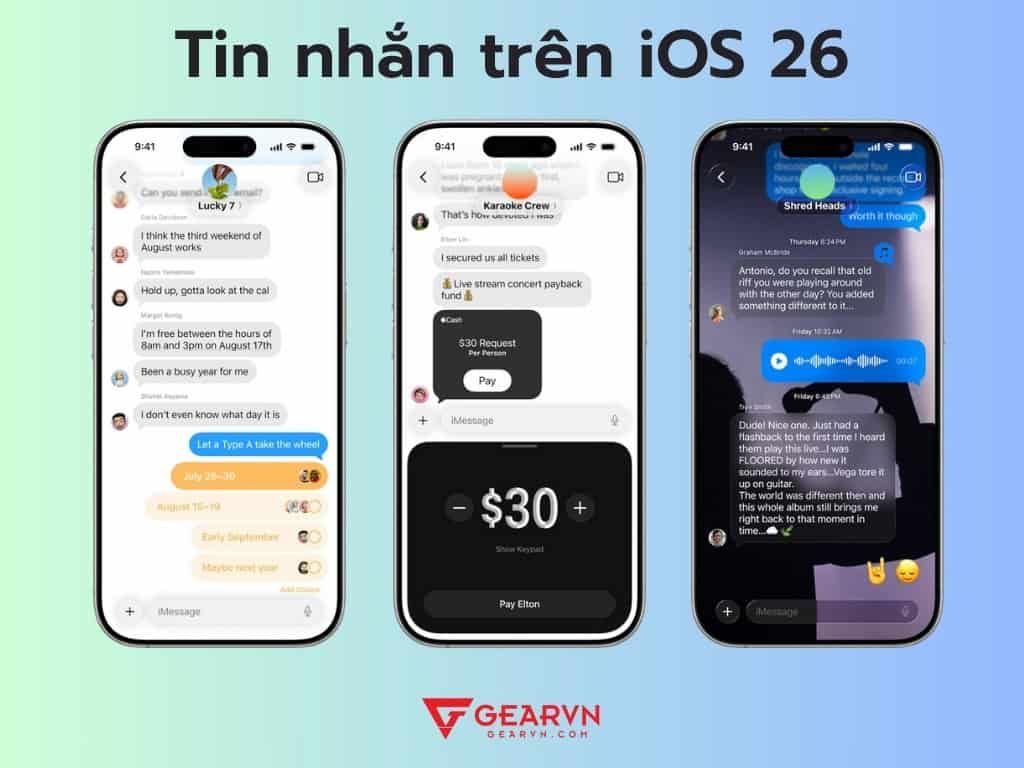 Những tính năng mới trong Tin Nhắn trên iOS 26 - GEARVN