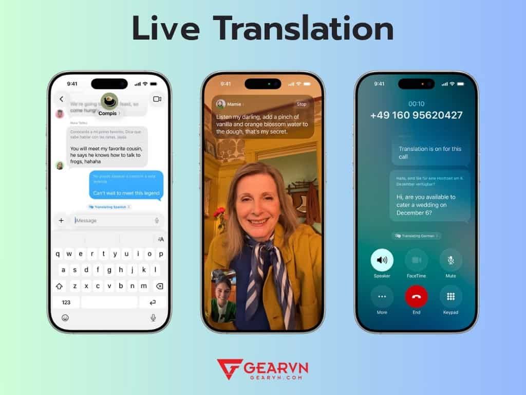 Ứng dụng Apple Intelligence vào iOS 26 - GEARVN