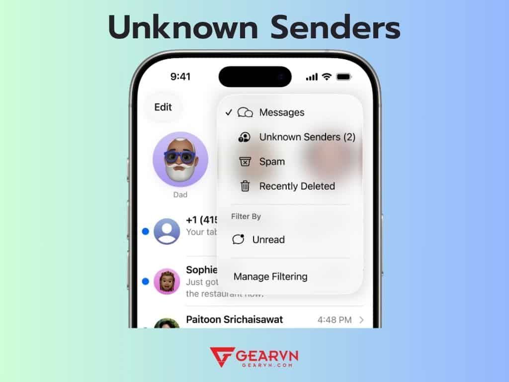 Những tính năng mới trong Tin Nhắn trên iOS 26 - GEARVN