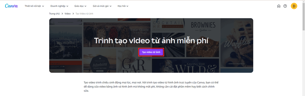 GEARVN - Làm video từ ảnh bằng Canva