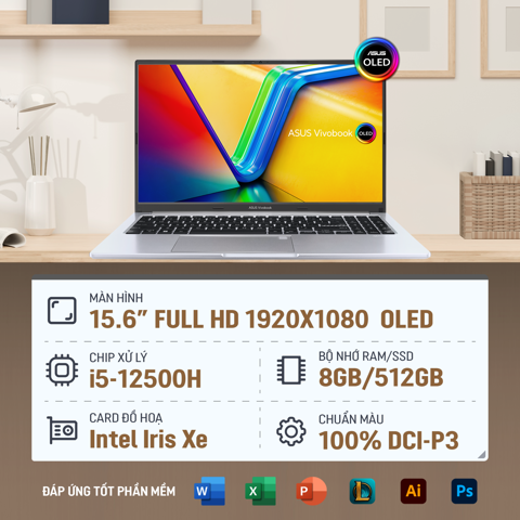 GEARVN - Laptop ASUS Vivobook 15 OLED A1505ZA-L1245W