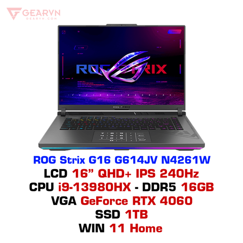 GEARVN - Laptop gaming ASUS ROG Strix G16 G614JV N4261W