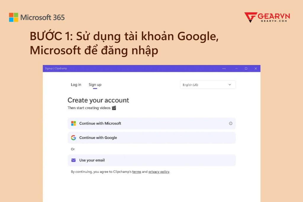 GEARVN - HƯỚNG DẪN TẠO TÀI KHOẢN CLIPCHAMP