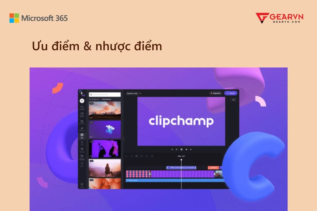 GEARVN - ĐÁNH GIÁ ƯU VÀ NHƯỢC ĐIỂM CỦA CLIPCHAMP