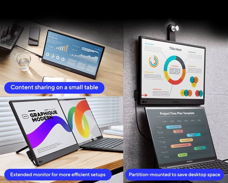 GEARVN - Màn hình di động Asus ZenScreen MB169CK 16