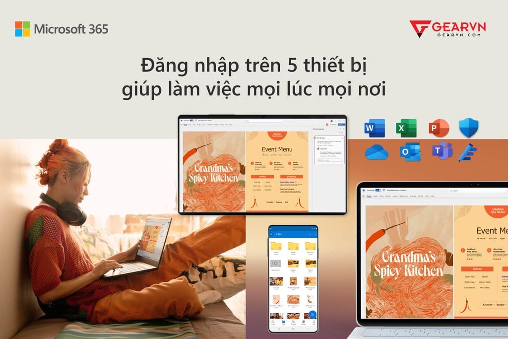 ĐĂNG NHẬP TRÊN 5 THIẾT BỊ GIÚP LÀM VIỆC MỌI LÚC MỌI NƠI  - GEARVN