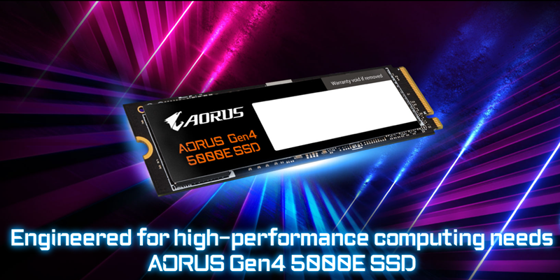 Ổ Cứng SSD GIGABYTE AORUS Gen4 5000E SSD 500GB