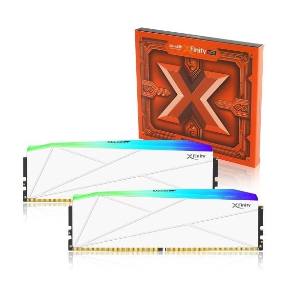 GEARVN - RAM V-Color MANTA XFinity RGB 32GB (2x16GB) 6000 DDR5 White