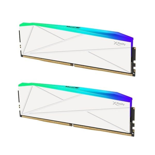 GEARVN - RAM V-Color MANTA XFinity RGB 32GB (2x16GB) 6000 DDR5 White