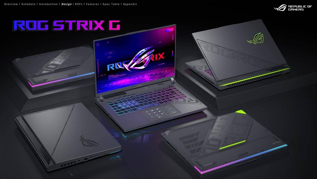 Ngoại hình ASUS ROG Strix G16/G18 - GEARVN