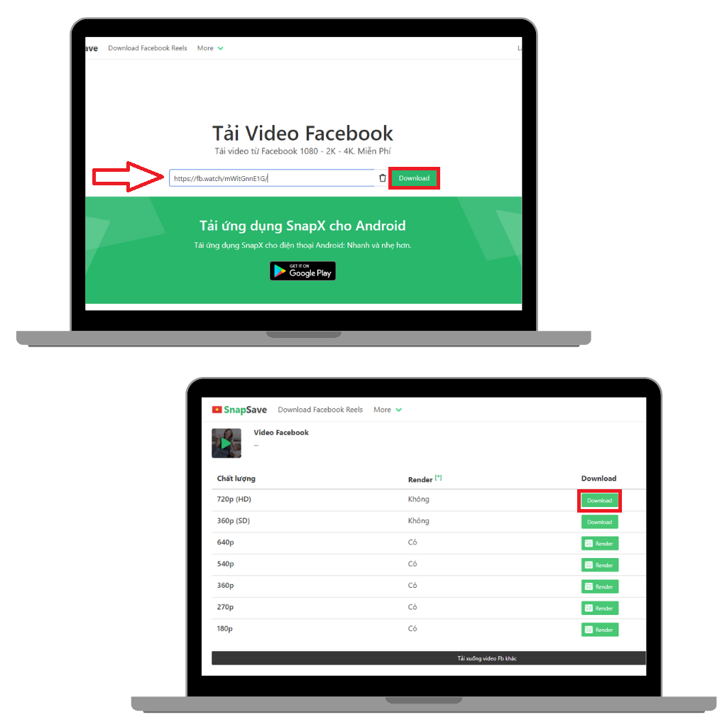 GEARVN - Cách tải video Facebook bằng Snapsave trên máy tính, laptop