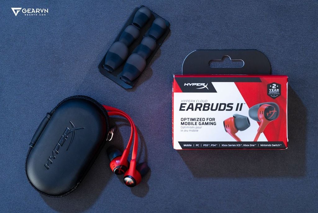 GEARVN - Tai nghe HP HYPERX Cloud Earbuds II Red