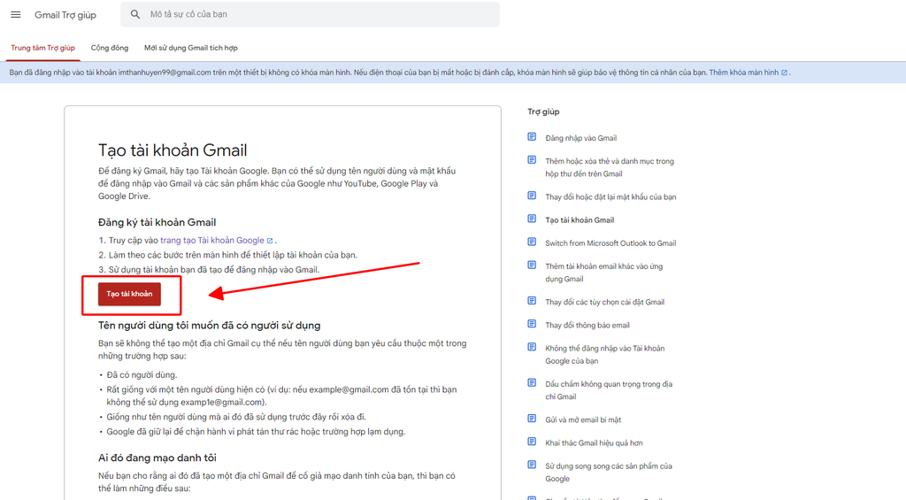 GEARVN - Hướng dẫn tạo Gmail trên máy tính
