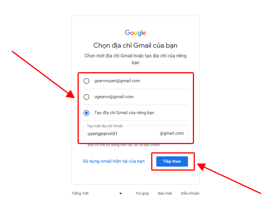GEARVN - Hướng dẫn tạo Gmail trên máy tính