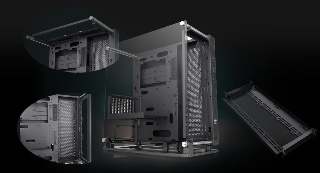 GEARVN - Vỏ máy tính Thermaltake Core P3 TG Pro Black