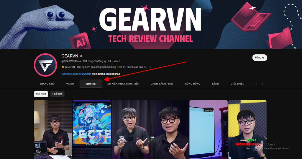 GEARVN - Youtube Shorts là gì?