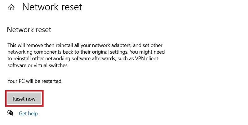 Hướng dẫn reset cài đặt mạng trên Windows 10 về lại trạng thái ban đầu