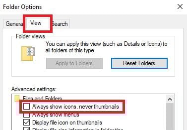 Hướng dẫn sửa lỗi mất thumbnail của file trên Windows 10