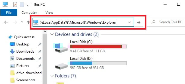 Hướng dẫn sửa lỗi mất thumbnail của file trên Windows 10