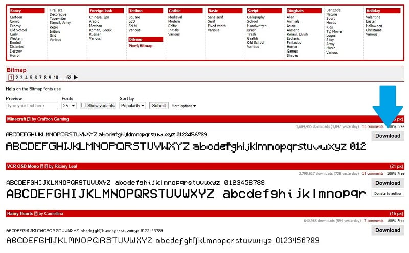 Hướng dẫn tải font chữ điệu nghệ miễn phí từ kho tàng “dafont”