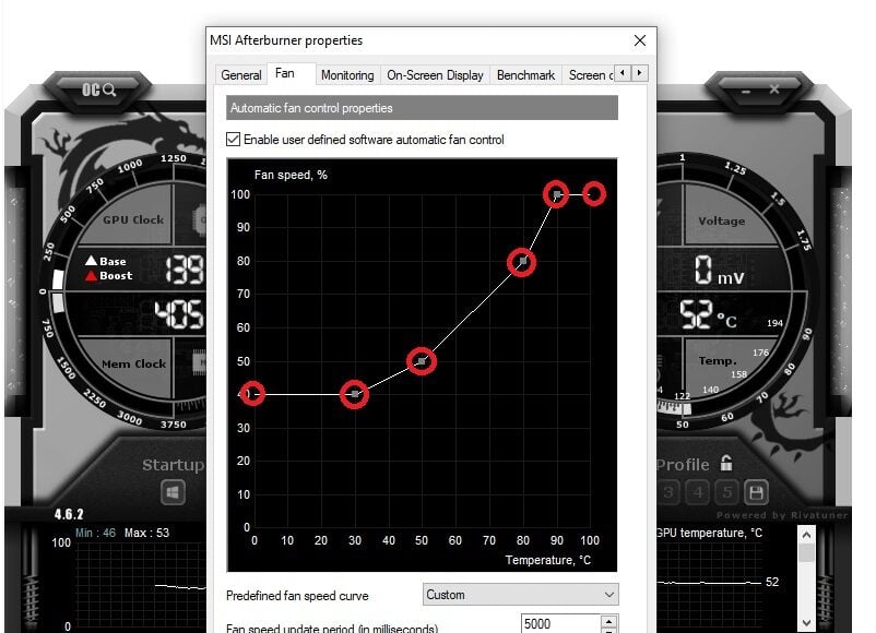 Hướng dẫn tùy chỉnh tốc độ quạt của card đồ họa bằng MSI Afterburner